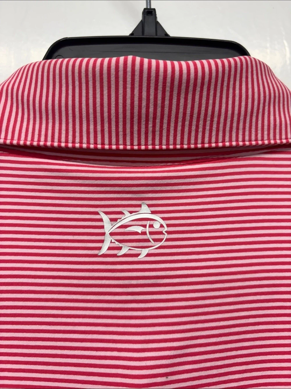 NWT Southern Tide M’s XXL Brrr Meadowbrook Stripe Polo in Snapper Red (1083)